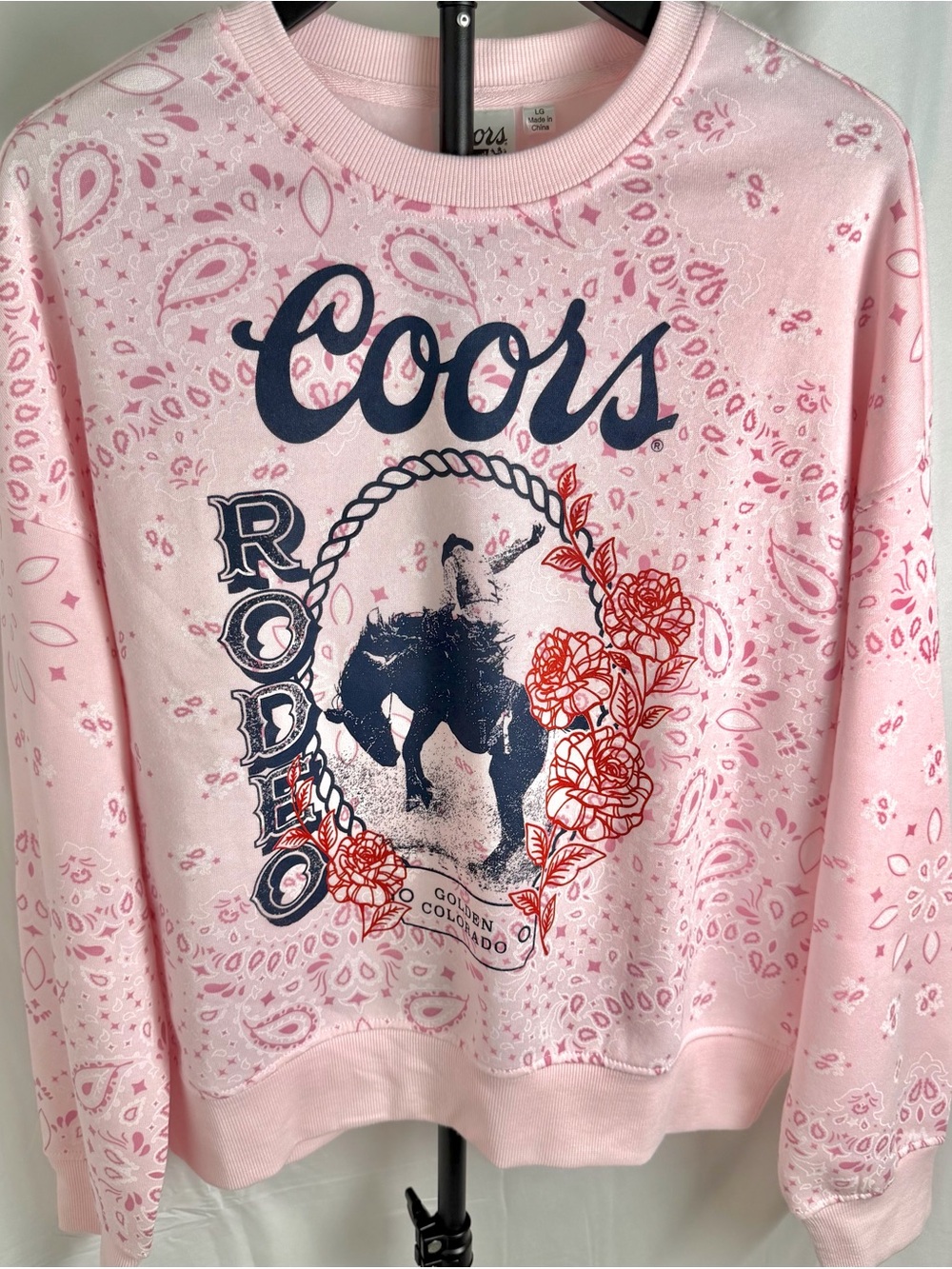 Pink Rodeo Graphic Sweatshirt - XS,S, - Picture 2 of 6